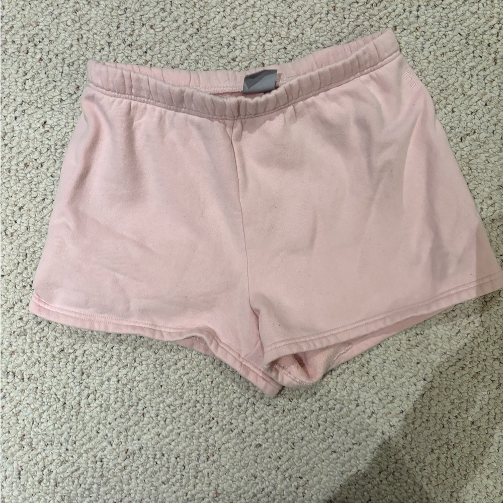 TNA Cozy Pink Lounge Shorts